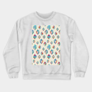 Floating Gems - a pattern of painted polygonal shapes Crewneck Sweatshirt